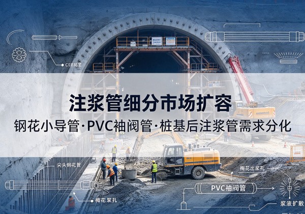 嵊泗注浆管细分市场扩容，隧道钢花小导管、PVC 袖阀管、桩基后注浆管需求分化